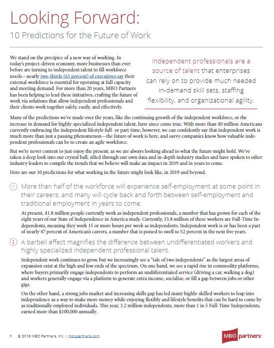 MBO Future Trends Report