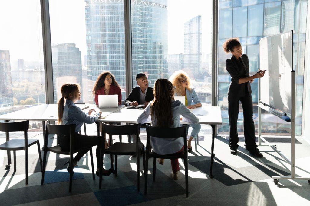 consultants at table
